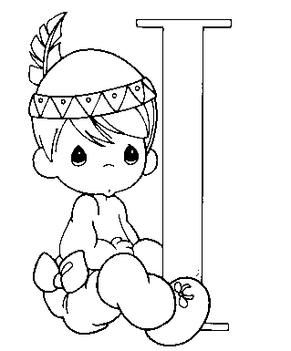 coloriage moments precieux alphabet i